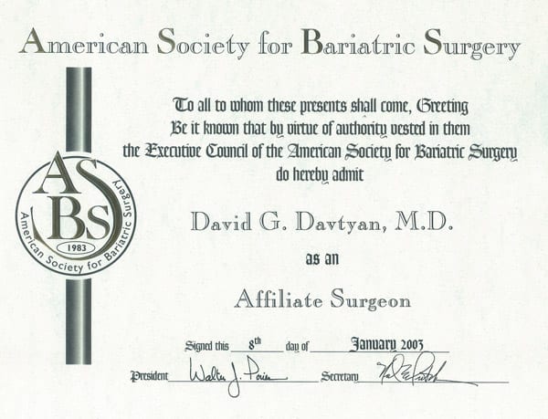 American Society of Bariatric Surgery