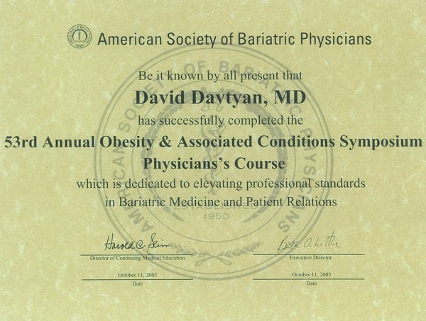 American Society Of Bariatric Physicians